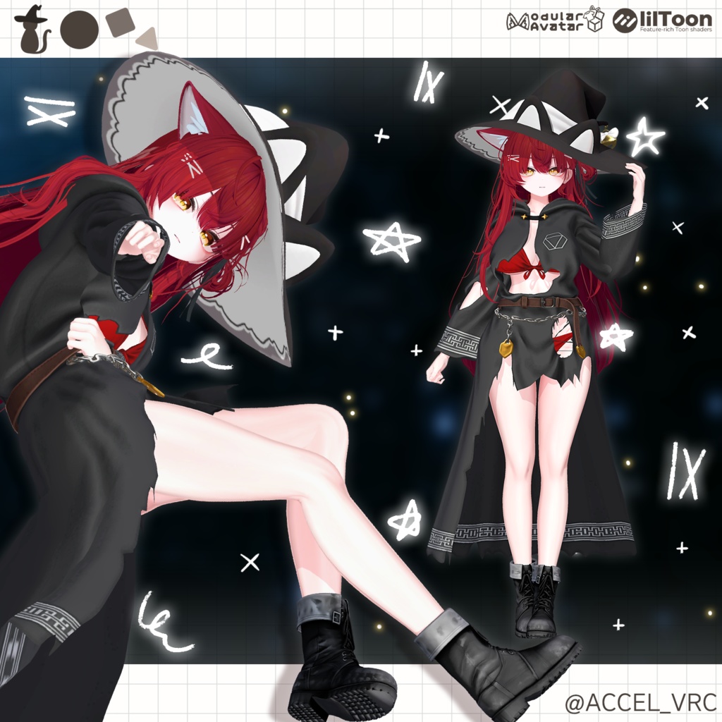 【17アバター対応】 Star Robe