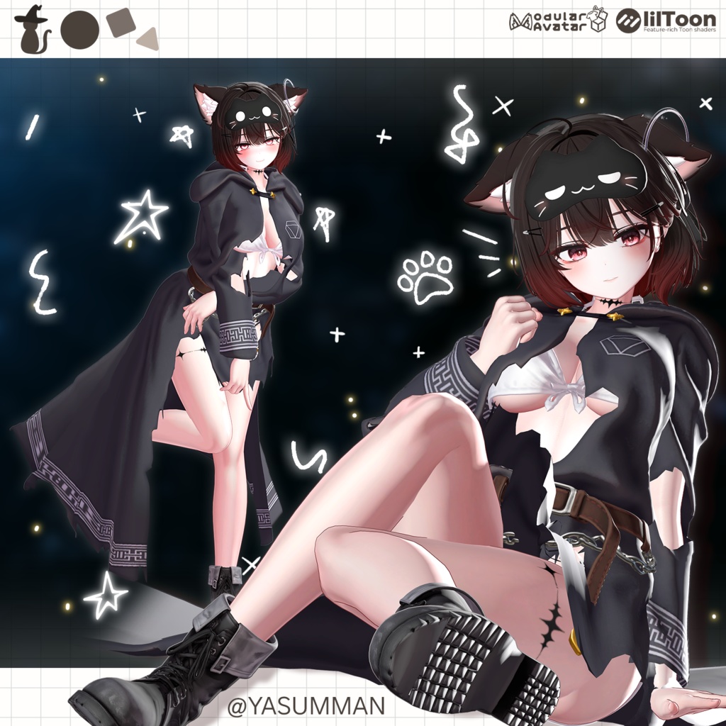 【17アバター対応】 Star Robe