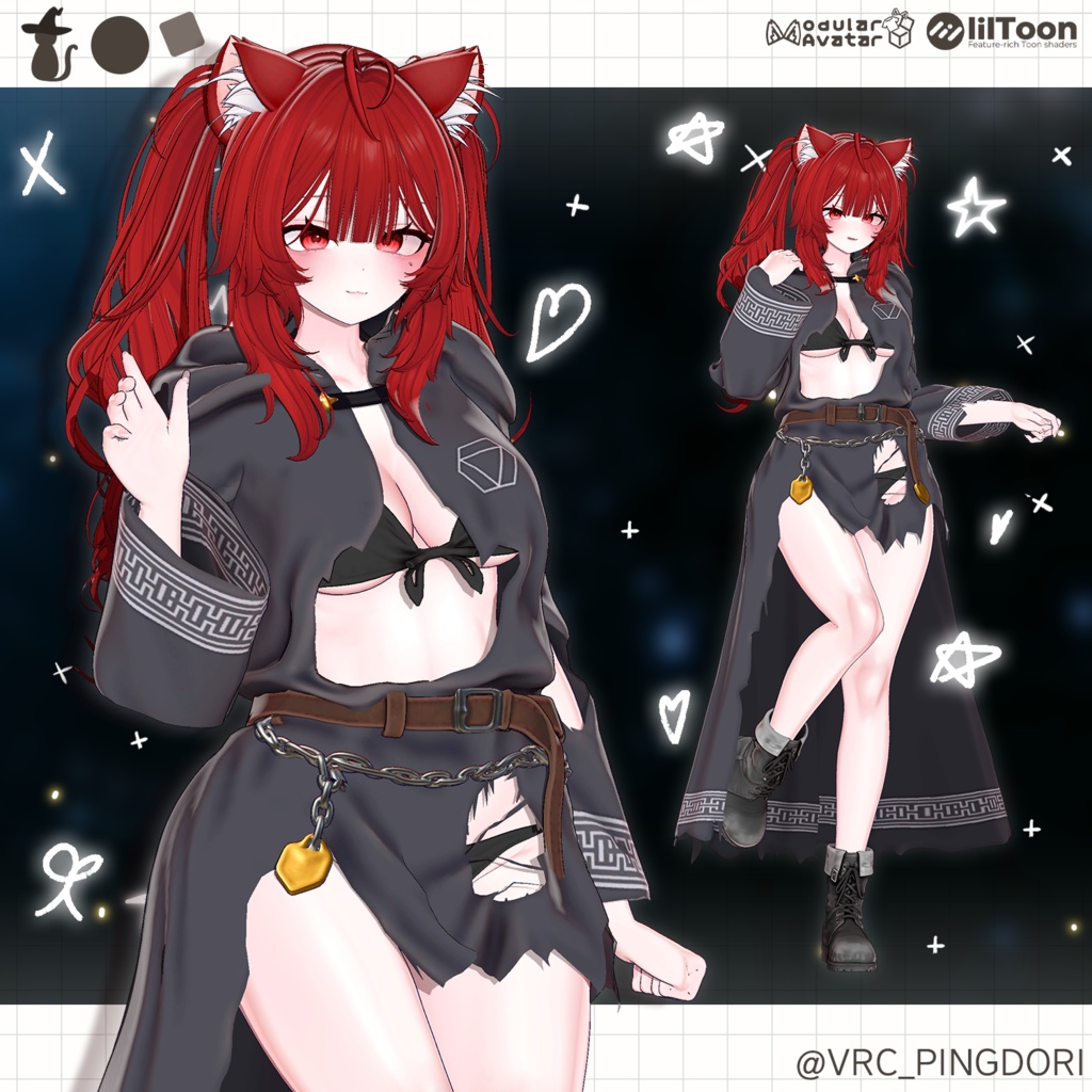 【17アバター対応】 Star Robe