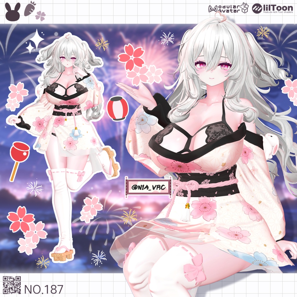 【50% Sale】 Sakura Rabbit 【19アバター対応】