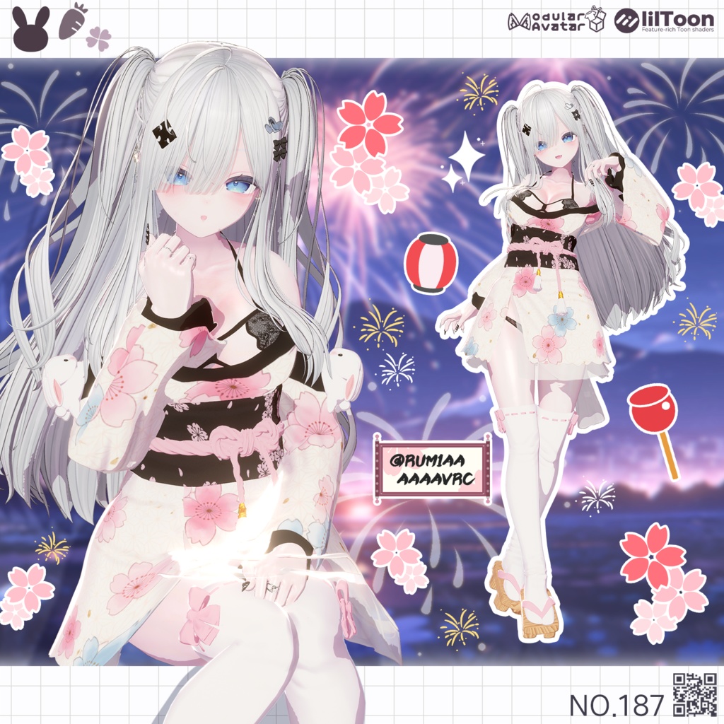 【50% Sale】 Sakura Rabbit 【19アバター対応】