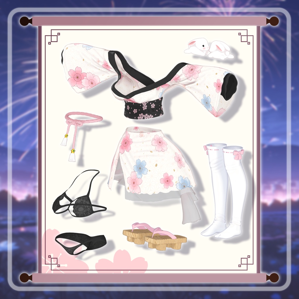 【50% Sale】 Sakura Rabbit 【19アバター対応】