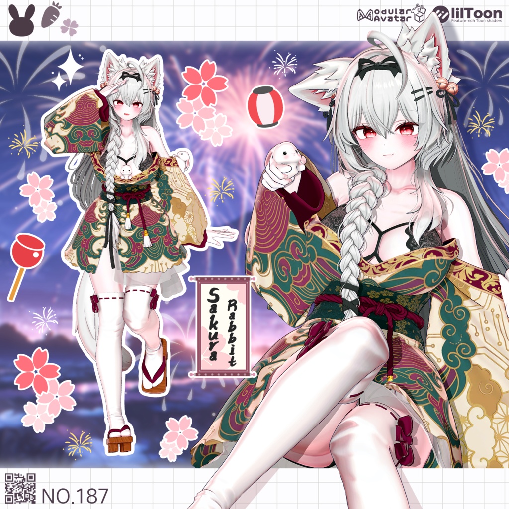 【50% Sale】 Sakura Rabbit 【19アバター対応】