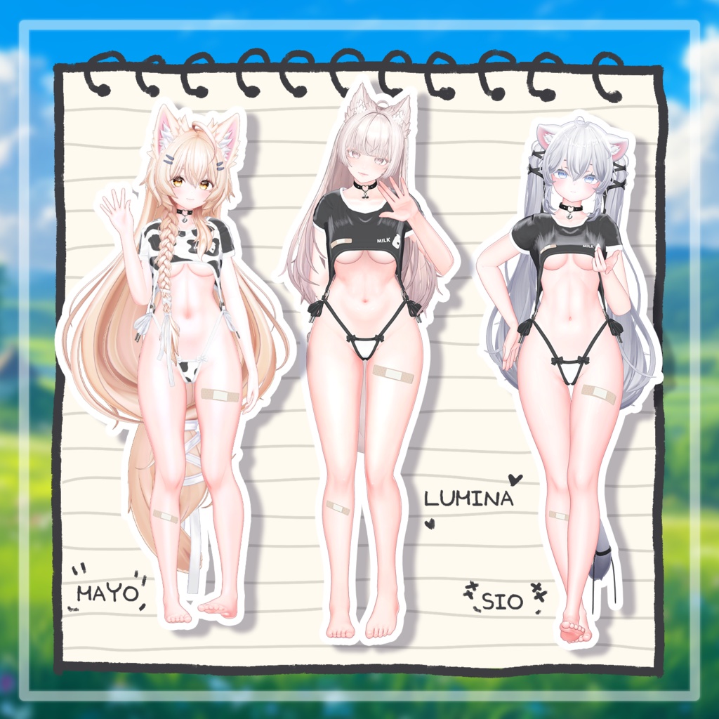 【???% SALE】Cow Mizu 【19アバター対応】