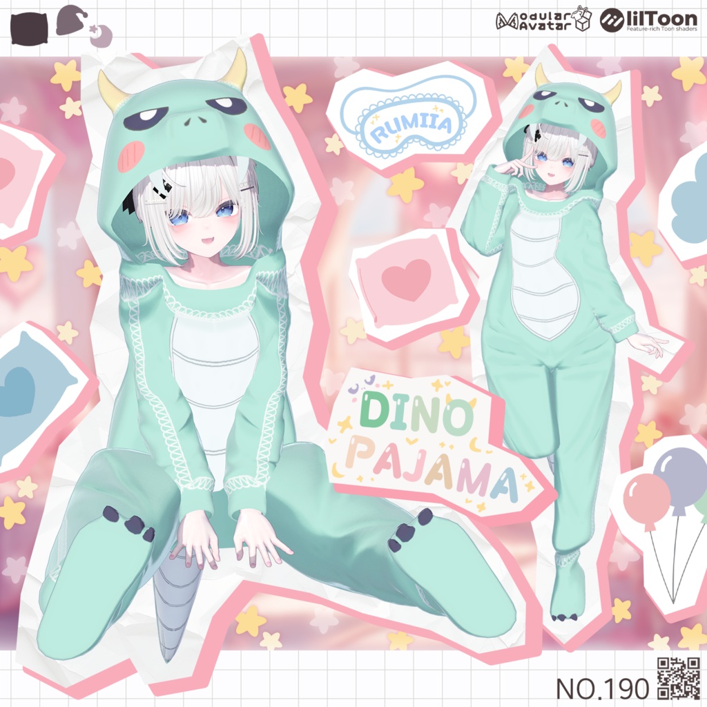 【50% Sale】 Dino Pajama 【19アバター対応】
