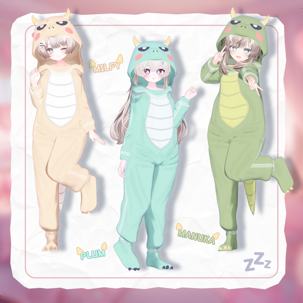 【50% Sale】 Dino Pajama 【19アバター対応】