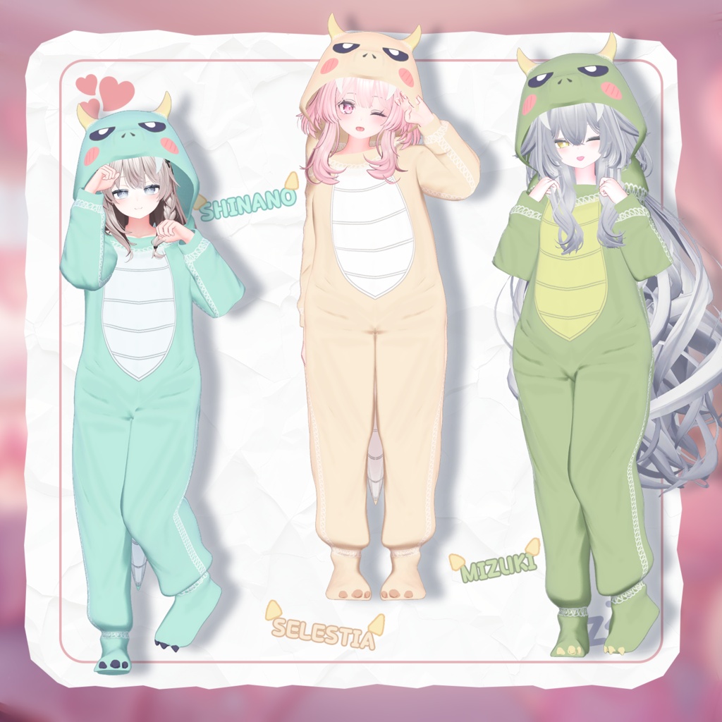【50% Sale】 Dino Pajama 【19アバター対応】