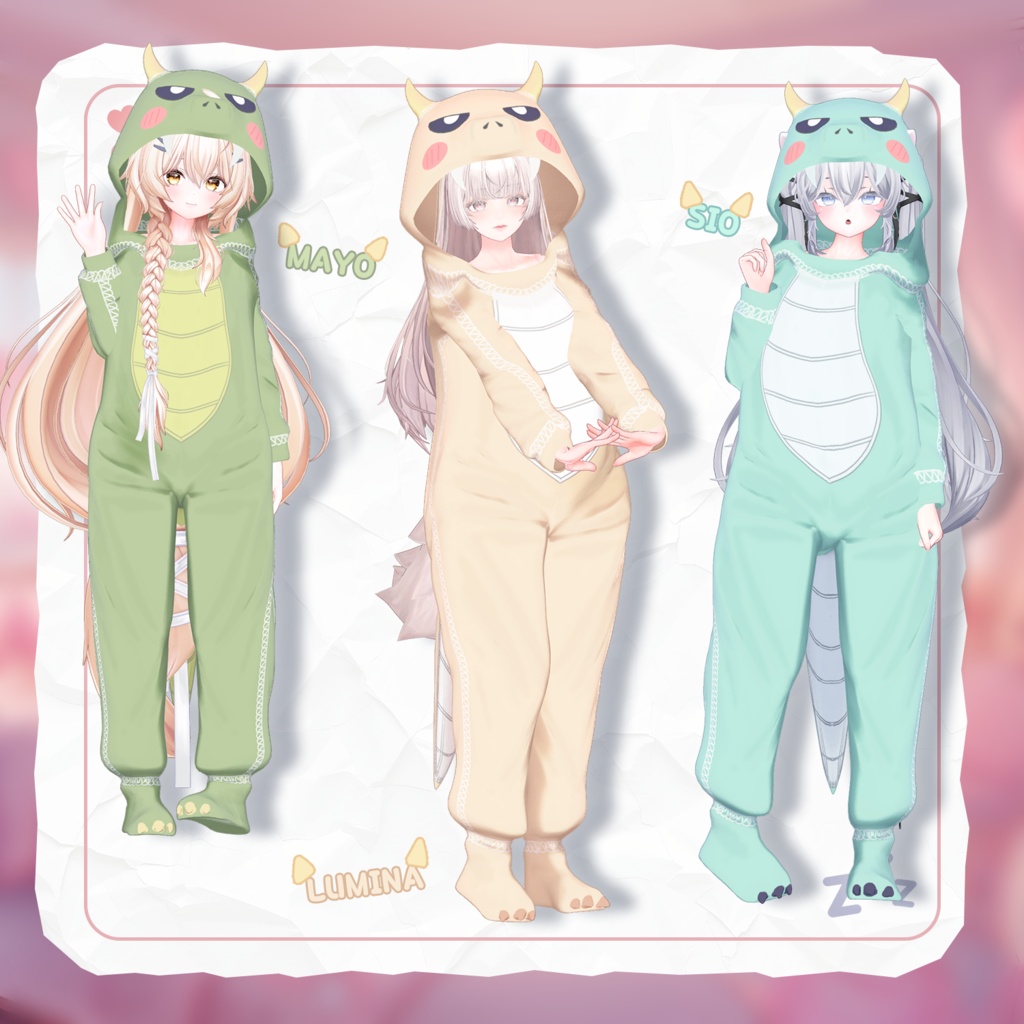 【50% Sale】 Dino Pajama 【19アバター対応】