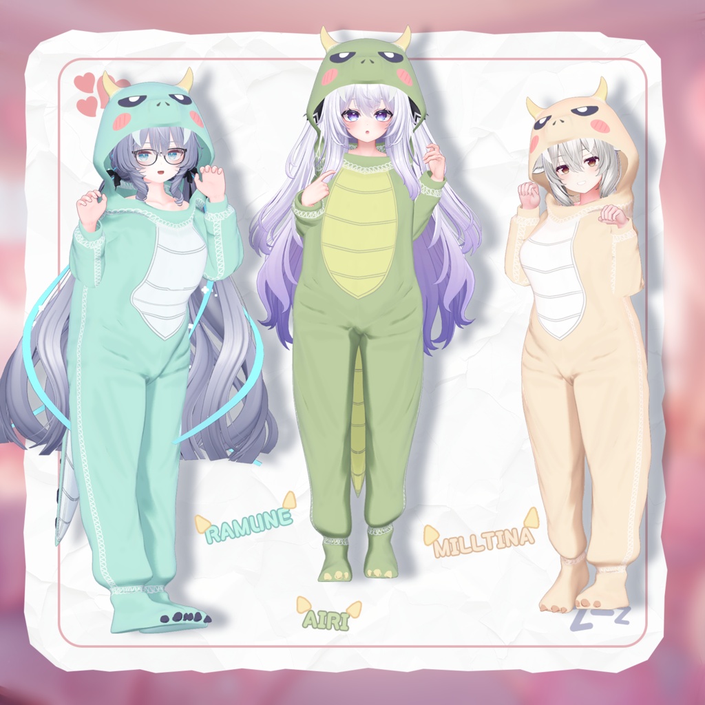 【50% Sale】 Dino Pajama 【19アバター対応】