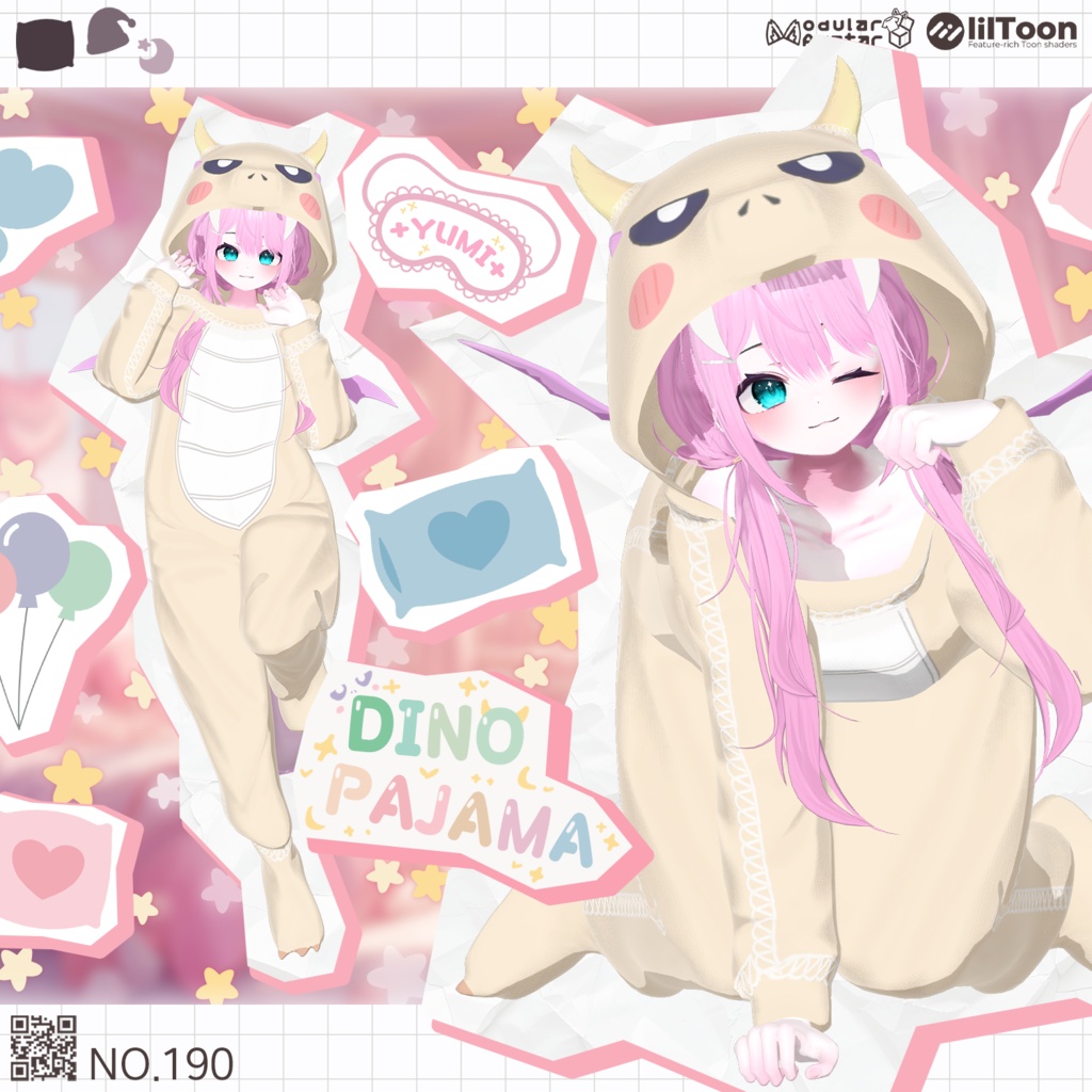 【50% Sale】 Dino Pajama 【19アバター対応】