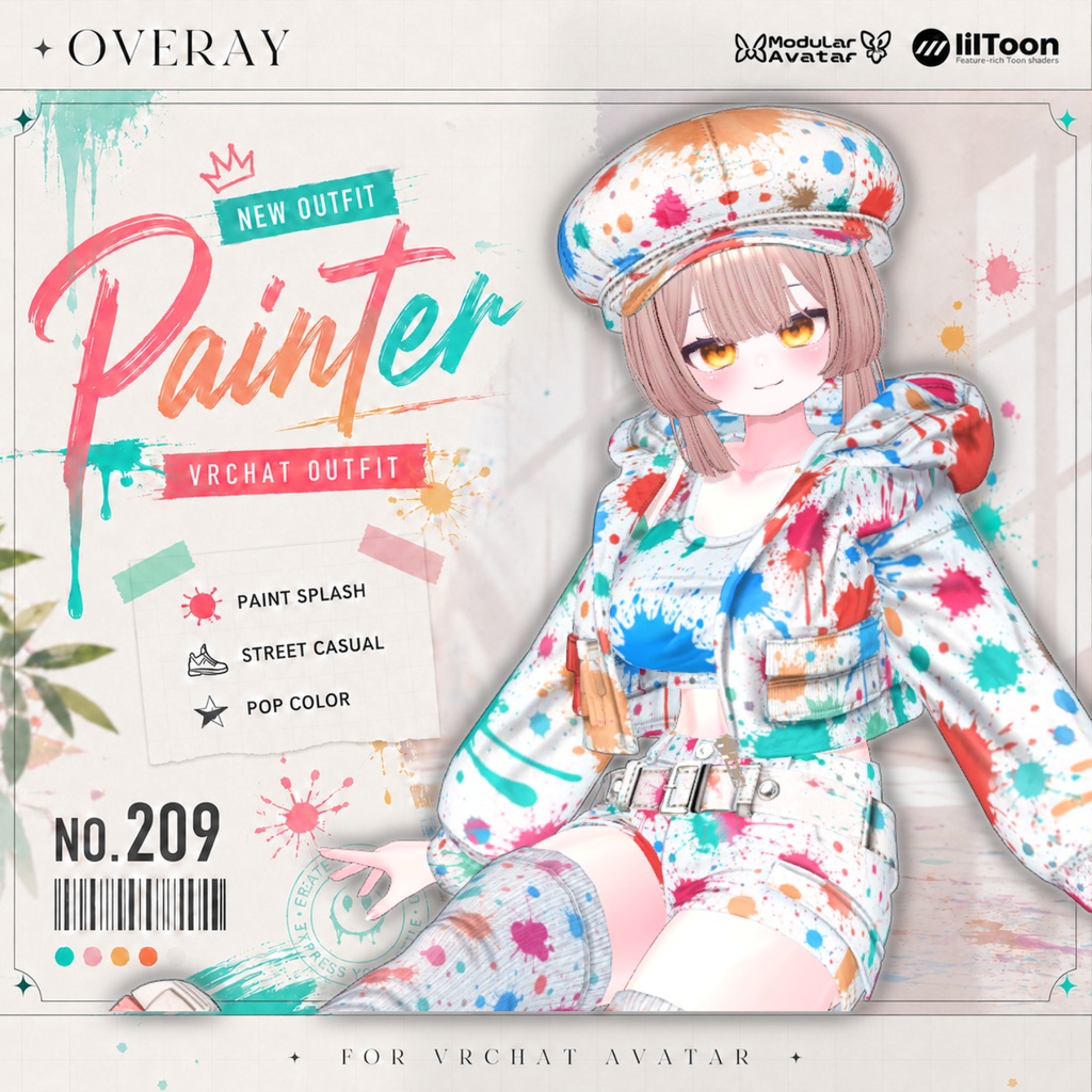 【50% Sale】 Painter 【19アバター対応】