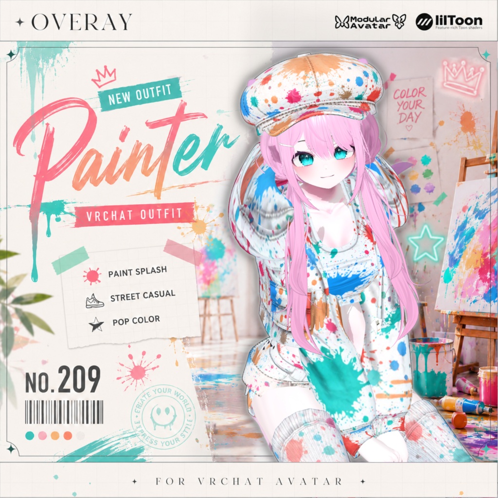 【50% Sale】 Painter 【19アバター対応】