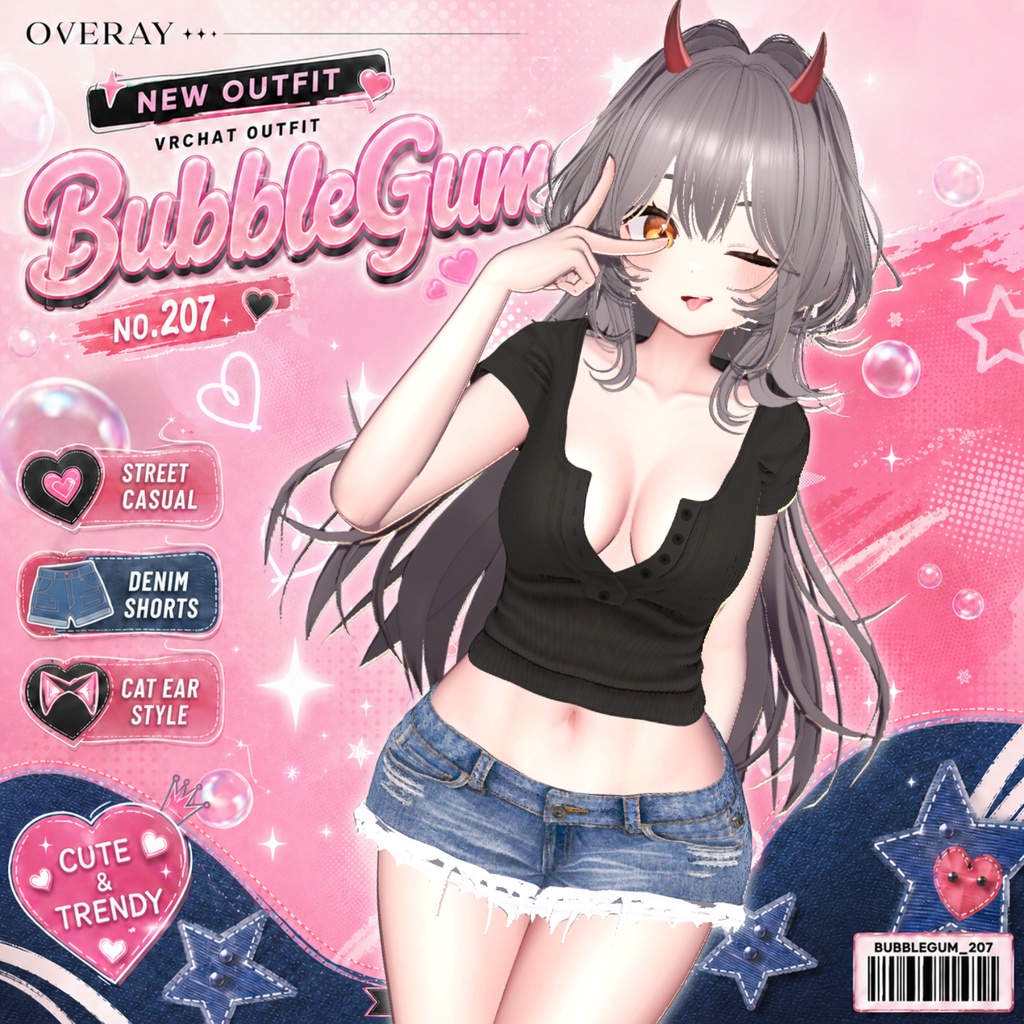 【50% Sale】 BubbleGum 【19アバター対応】