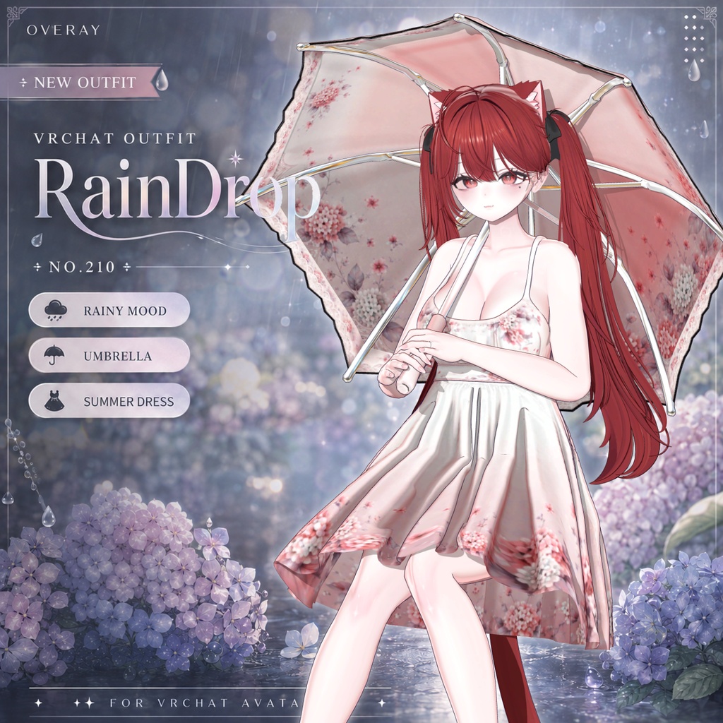 【50% Sale】 Rain Drop 【19アバター対応】