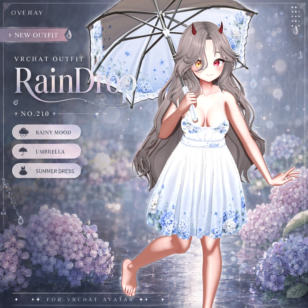 【50% Sale】 Rain Drop 【19アバター対応】