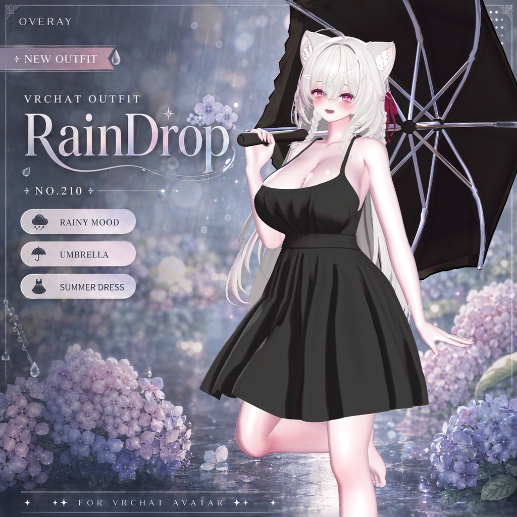 【50% Sale】 Rain Drop 【19アバター対応】