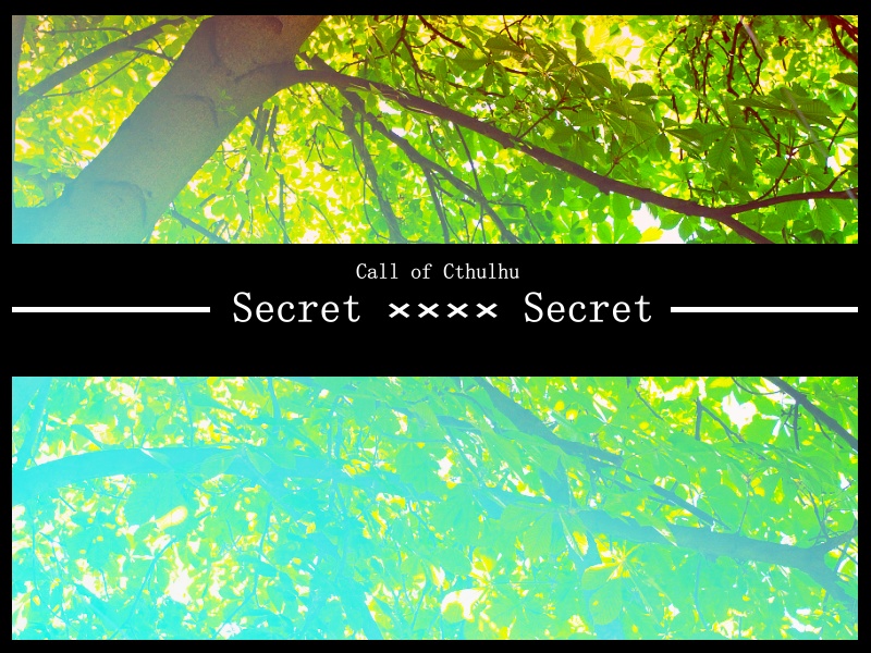 【CoCシナリオ】Secret ×××× Secret
