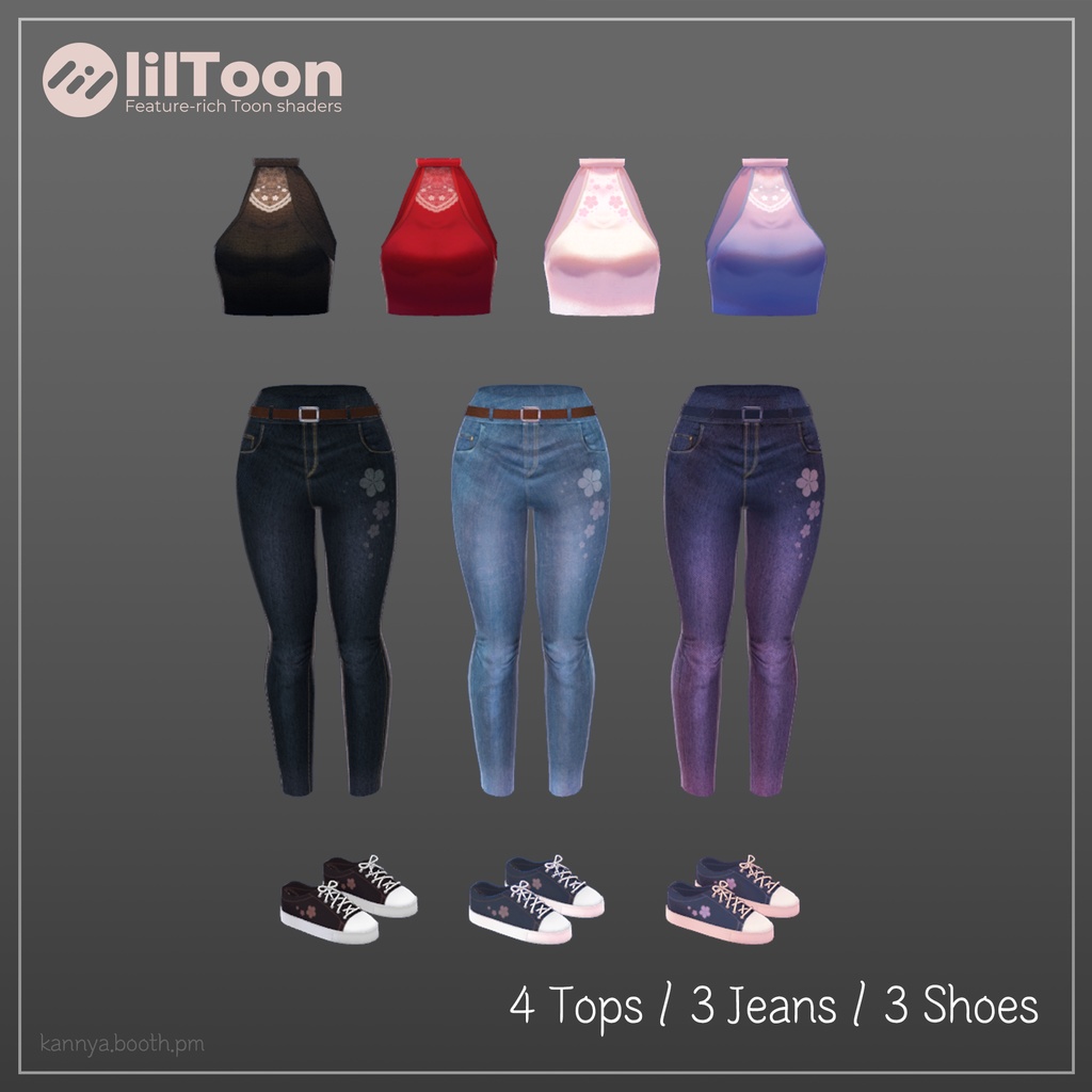 【LSbody想定】オフショルダーシャツセット Off Shoulder Shirts Outfit Set