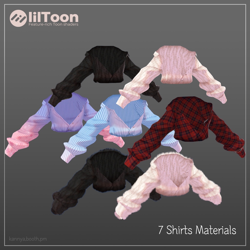 【LSbody想定】オフショルダーシャツセット Off Shoulder Shirts Outfit Set