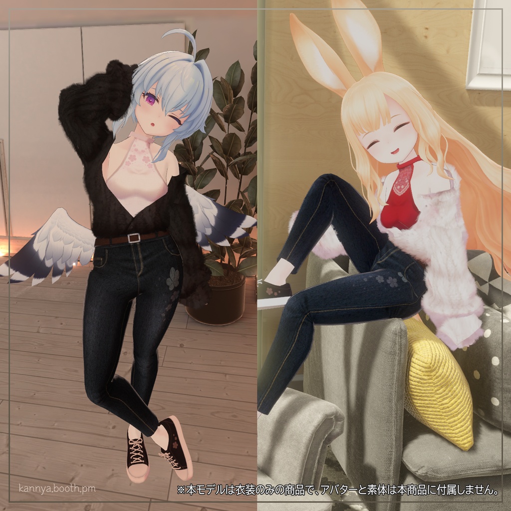 【LSbody想定】オフショルダーシャツセット Off Shoulder Shirts Outfit Set