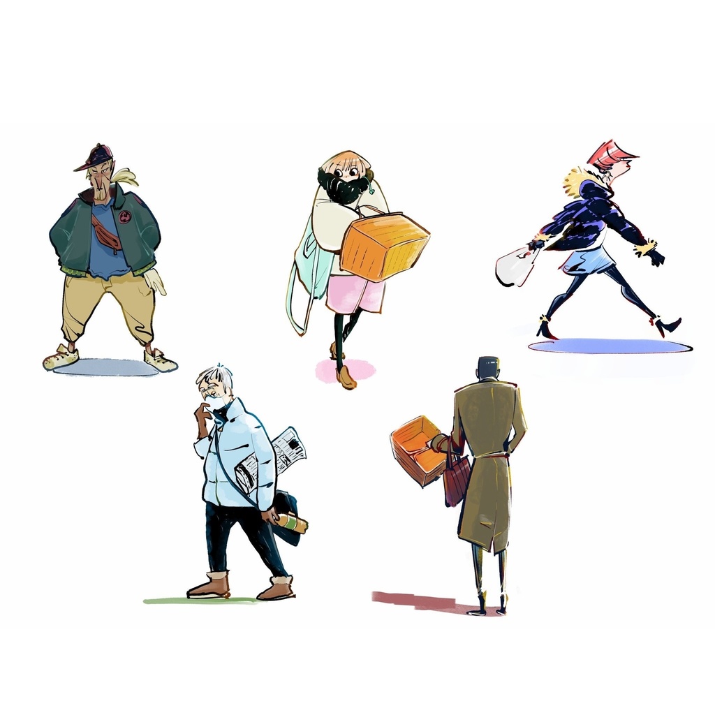 【コンビニスケッチ本】夜勤のコンビニ店員がお客さんをスケッチした本