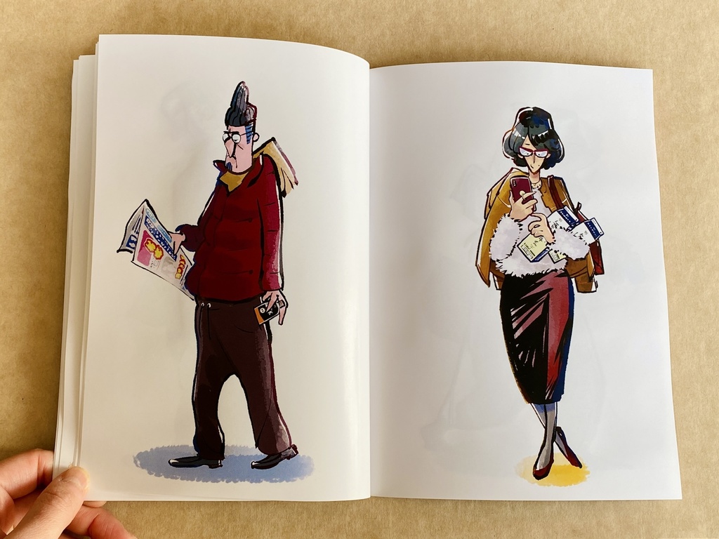 【コンビニスケッチ本】夜勤のコンビニ店員がお客さんをスケッチした本