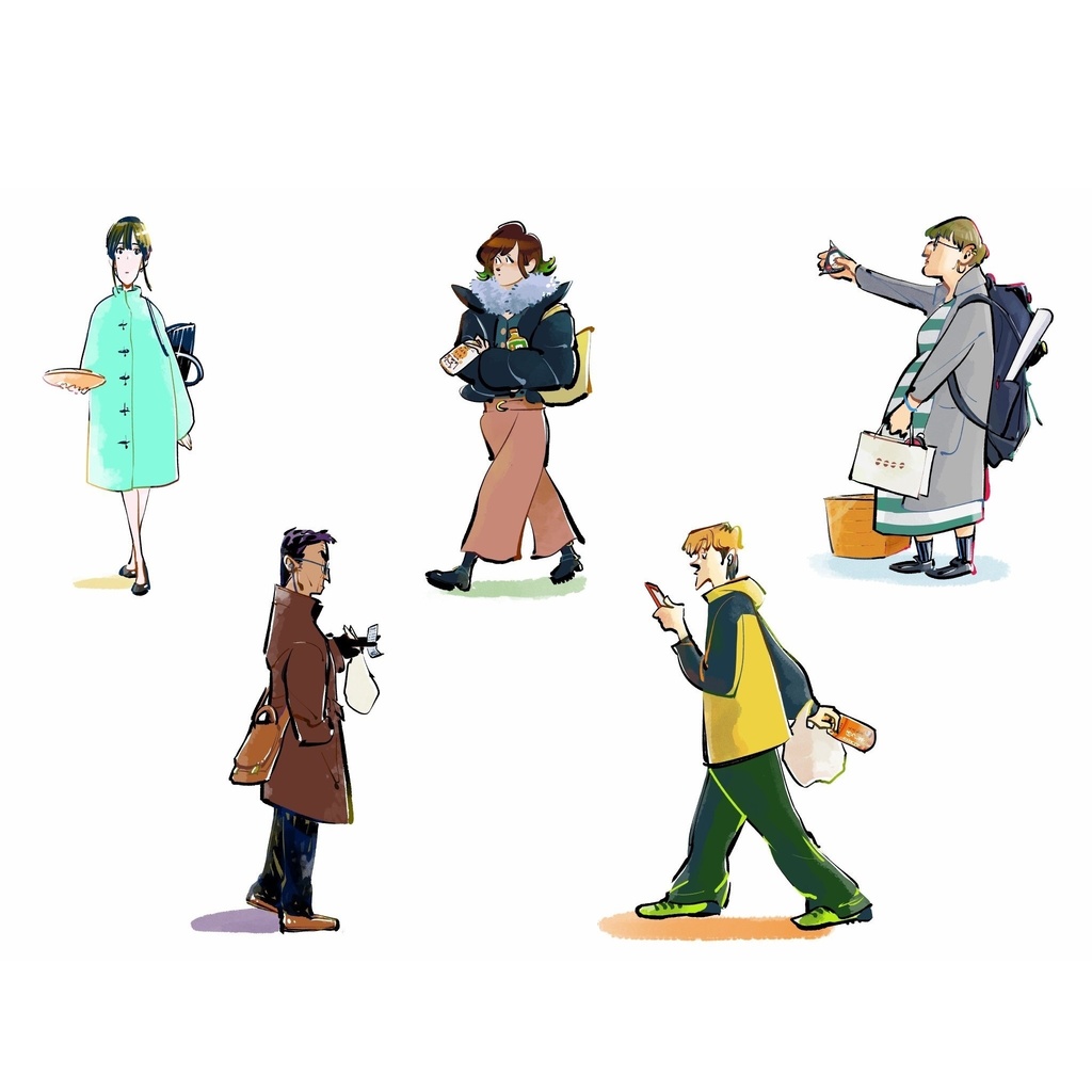 【コンビニスケッチ本】夜勤のコンビニ店員がお客さんをスケッチした本