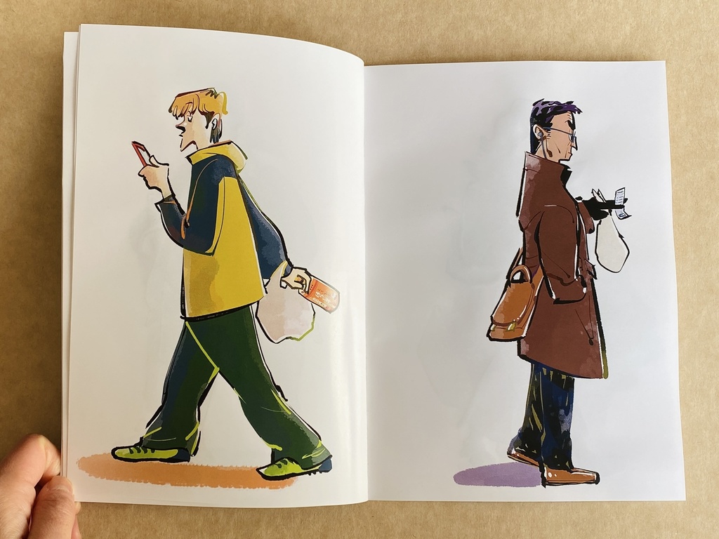 【コンビニスケッチ本】夜勤のコンビニ店員がお客さんをスケッチした本