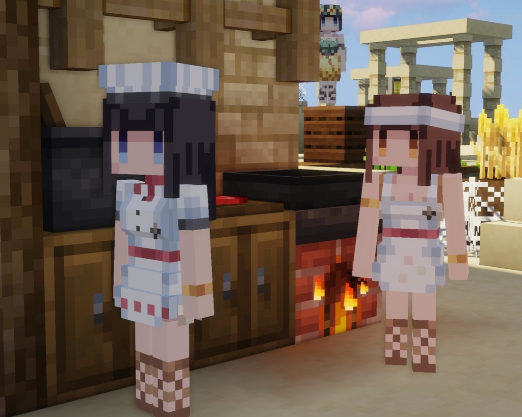 Melody's Cute Girl Villagers Minecraft Resource Pack Early Access