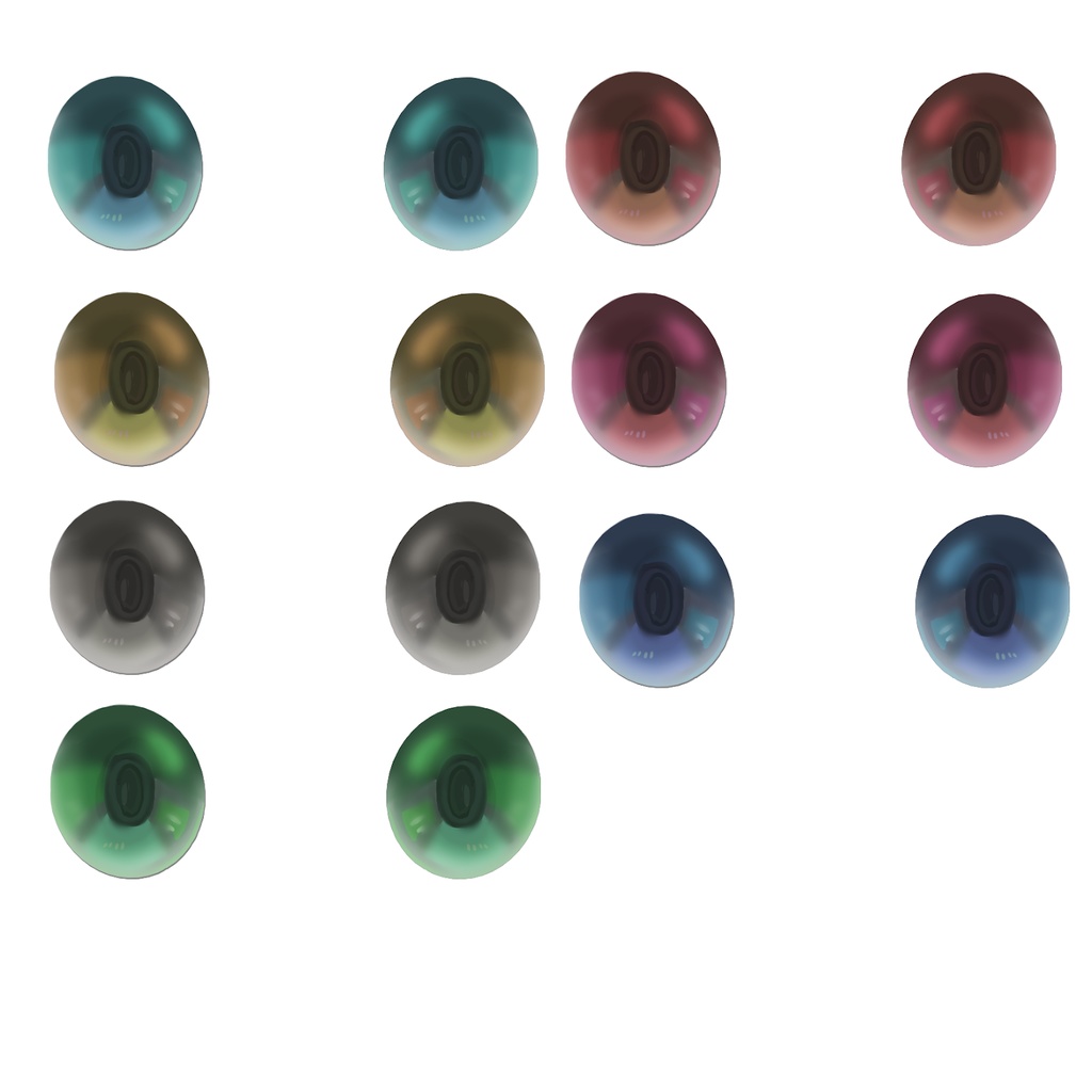 VRoid用瞳テクスチャ テスラアイ