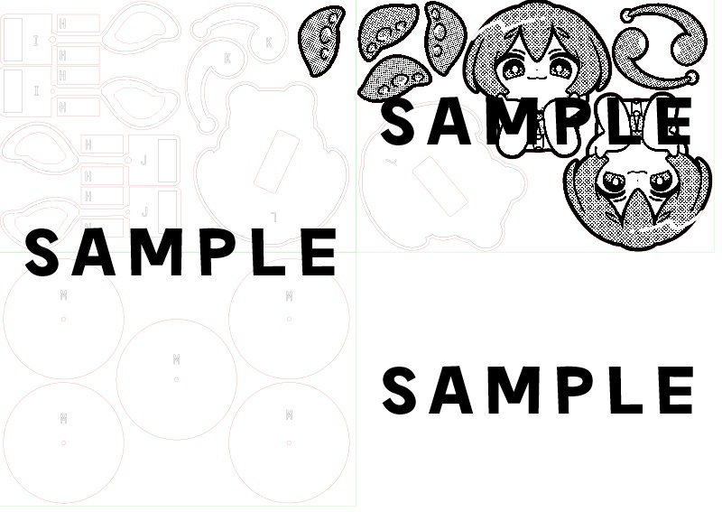 【データ販売】ゆらゆらずんだもん振り子時計キット