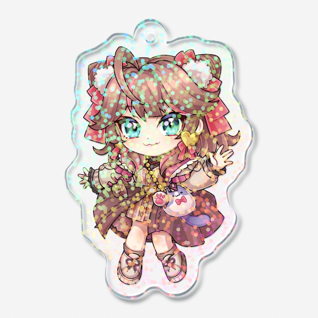 【Vtuber】冬服きらきらアクリルキーホルダー【ぽんやるか】