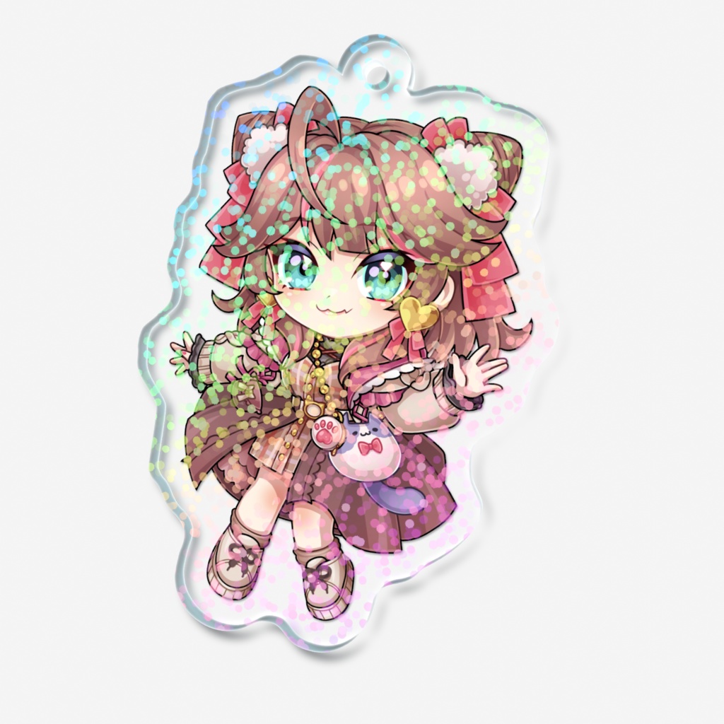 【Vtuber】冬服きらきらアクリルキーホルダー【ぽんやるか】