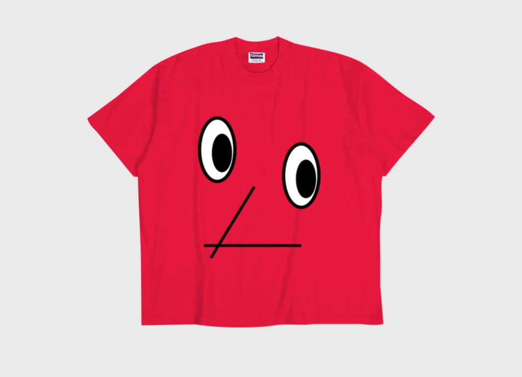 Face.kun Tシャツ_S_Red