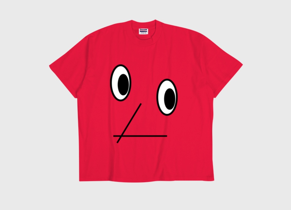 Face.kun Tシャツ_M_Red ver.