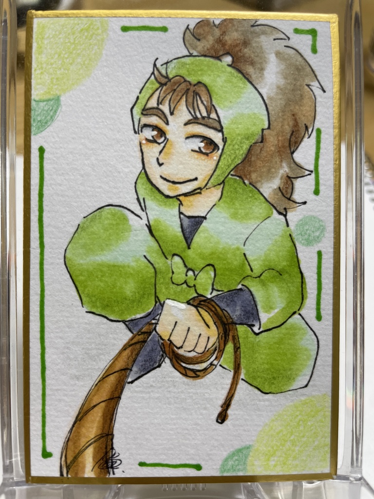 ミニ色紙(三之助)