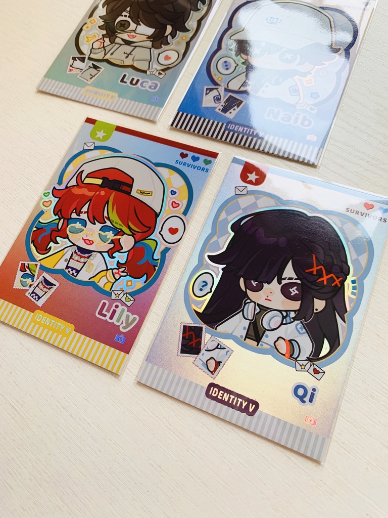 【第五人格】同人 カード 囚人 骨董商 応援団 傭兵【IdentityV】