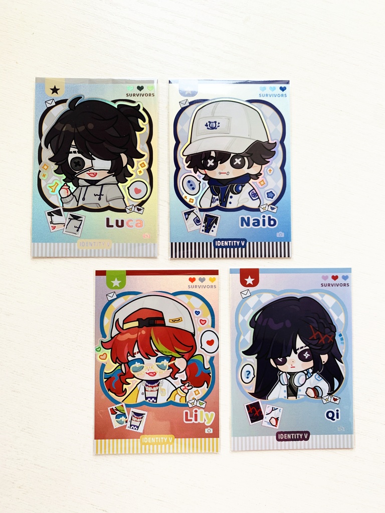 【第五人格】同人 カード 囚人 骨董商 応援団 傭兵【IdentityV】