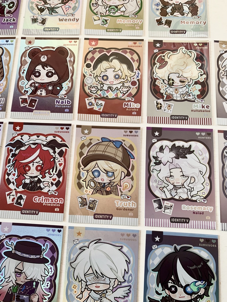 【第五人格】カード リッパー ジャック 気象学者 白黒無常 漁師 占い師 機械技師【IdentityV】