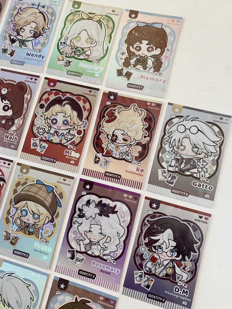 【第五人格】カード リッパー ジャック 気象学者 白黒無常 漁師 占い師 機械技師【IdentityV】