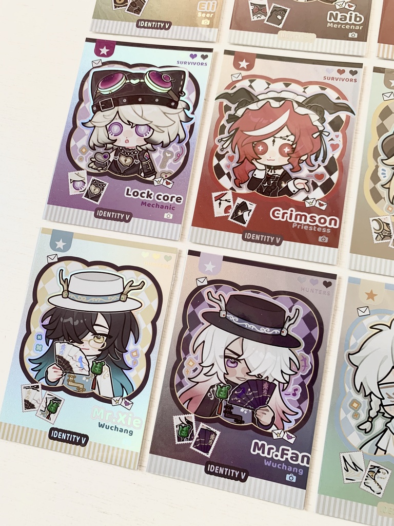 【第五人格】カード リッパー ジャック 気象学者 白黒無常 漁師 占い師 機械技師【IdentityV】