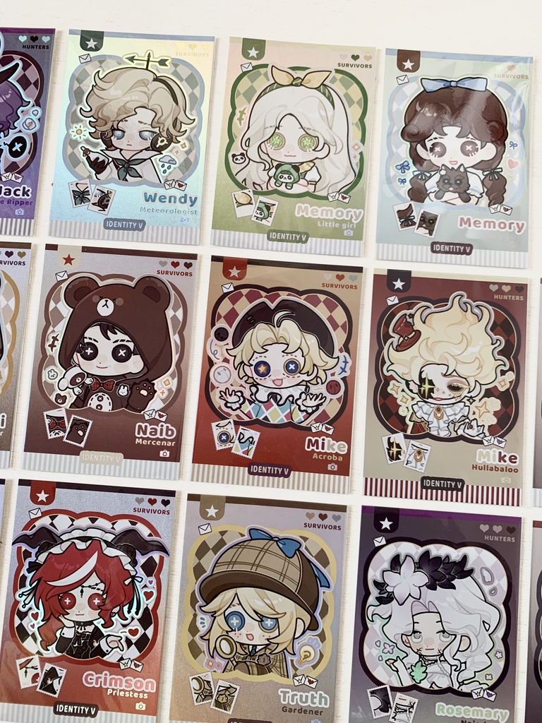 【第五人格】カード リッパー ジャック 気象学者 白黒無常 漁師 占い師 機械技師【IdentityV】