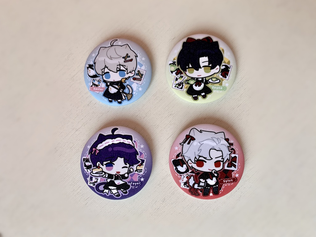 【恋と深空】58MM 缶バッジ セイヤ  レイ ホムラ シン 【Love And Deepspace】