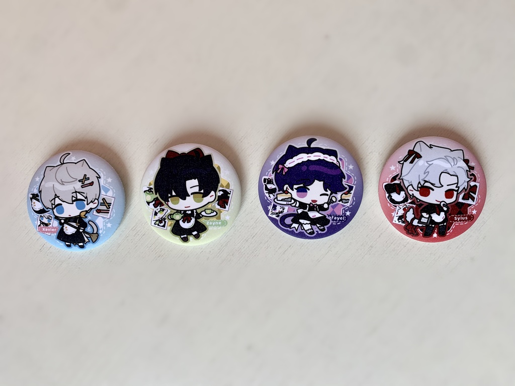 【恋と深空】58MM 缶バッジ セイヤ レイ ホムラ シン 【Love And Deepspace】