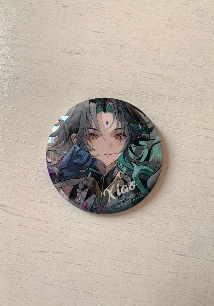 【原神】魈ショウ xiao ポストカード 缶バッジ 【genshin】