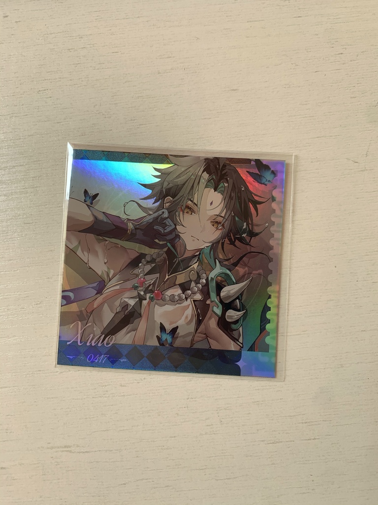 【原神】魈ショウ xiao ポストカード 缶バッジ 【genshin】