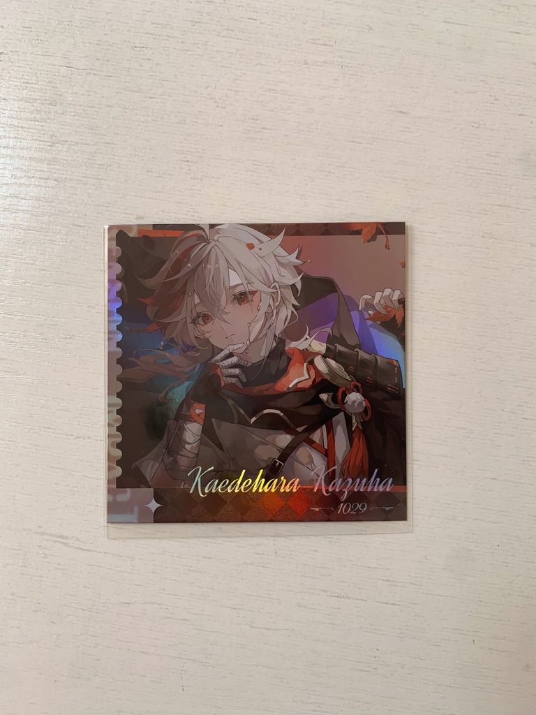 【原神】カズハ KAZUHA ポストカード 缶バッジ 【genshin】