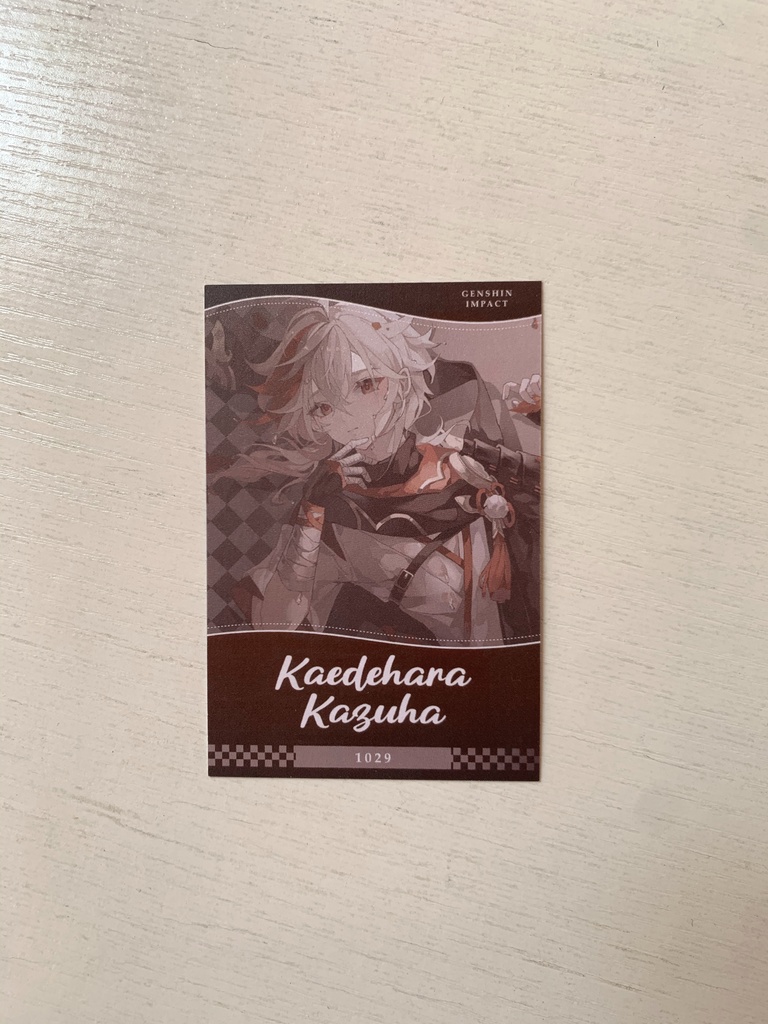 【原神】カズハ KAZUHA ポストカード 缶バッジ 【genshin】