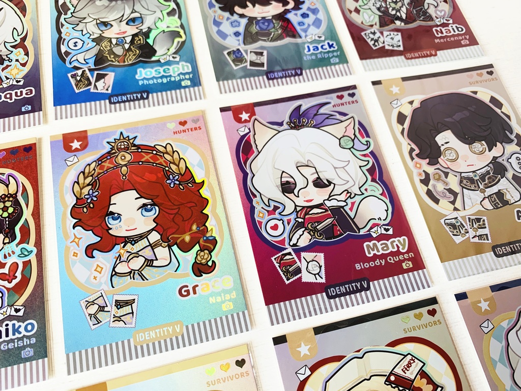 【第五人格】カード 庭師 少女 血の女王 納棺師 弁護士 作曲家 【IdentityV】