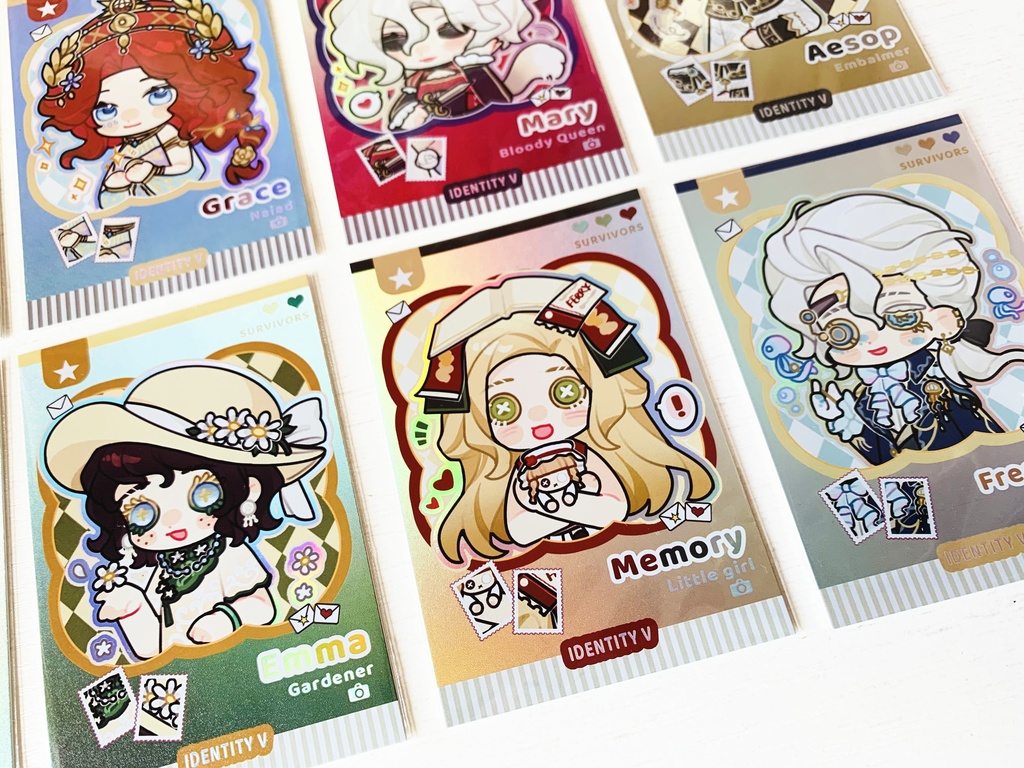 【第五人格】カード 庭師 少女 血の女王 納棺師 弁護士 作曲家 【IdentityV】